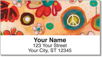 Feelin' Groovy Address Labels