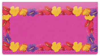 Hawaiian Lei Checkbook Cover