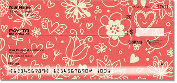 Floral Sketch Checks