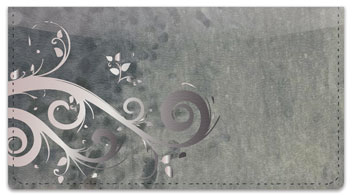 Grungy Scroll Checkbook Cover