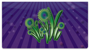Groovy Garden Checkbook Cover