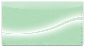 Green Swoosh Checkbook Cover
