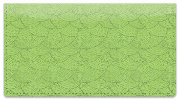 Green Stipple Checkbook Cover