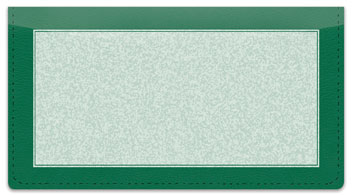 Green Sponge Pattern Checkbook Cover
