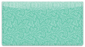 Green Leaves Checkbook Cover