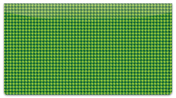 Green Houndstooth Checkbook Cover