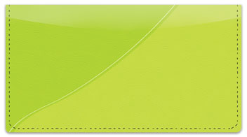 Green Curve Checkbook Cover