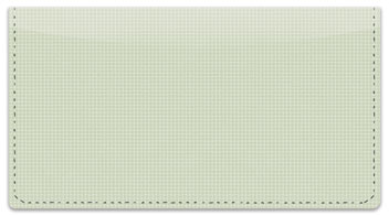 Green Cross-Hatch Checkbook Cover