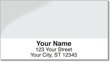 Silver Curve Address Labels