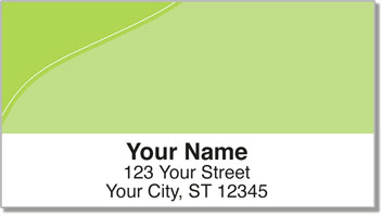 Green Curve Address Labels