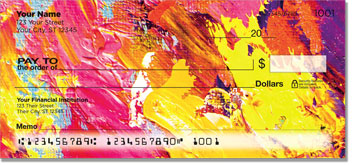 Colorful Brush Stroke Checks