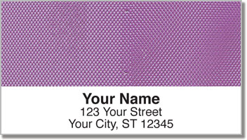 Purple Mesh Address Labels