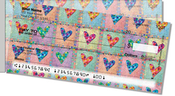 Patchwork Heart Side Tear Checks
