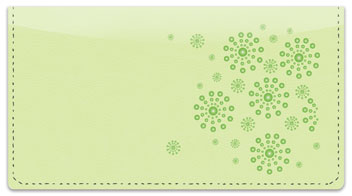 Green Burst Checkbook Cover