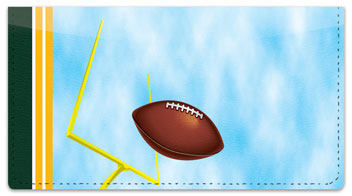 Green & Gold Football Fan Checkbook Cover