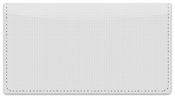 Gray Cross-Hatch Checkbook Cover
