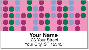 Retro Dot Address Labels
