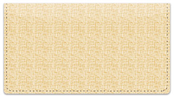 Gold Linen Checkbook Cover