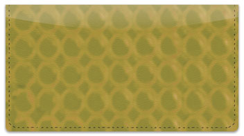 Gold Bubble Pattern Checkbook Cover
