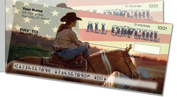 Rodeo Cowgirl Side Tear Checks