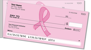 Reed Pink Ribbon Side Tear Checks