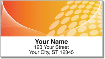 Orange Contempo Address Labels