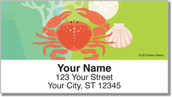 Modern Coastal Address Labels