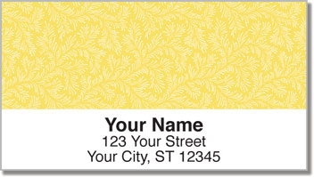 Yellow Leaves Address Labels