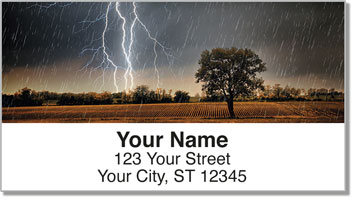 Summer Storm Address Labels