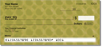 Gold Bubble Pattern Checks