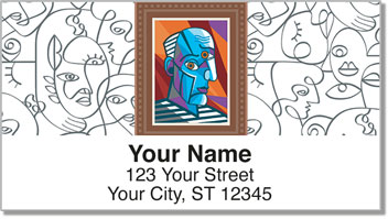 Picasso Portrait Address Labels