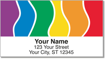 Vintage Rainbow Address Labels