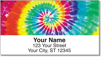 Tie Dye Address Labels