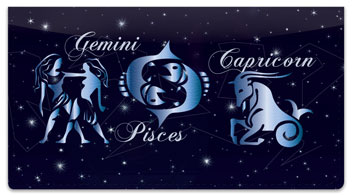 Zodiac Symbol Checkbook Cover