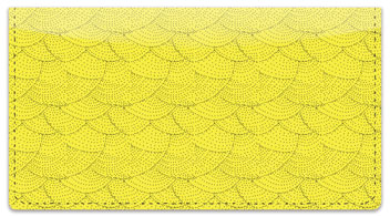 Yellow Stipple Checkbook Cover