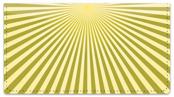 Yellow Starburst Checkbook Cover