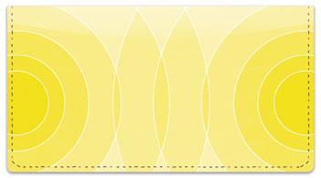 Yellow Networker Checkbook Cover