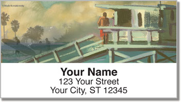 Surfing Journal Address Labels