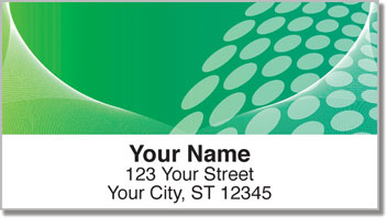 Green Contempo Address Labels