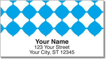 Aqua Blue Bead Address Labels