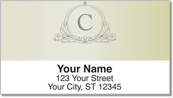 C Monogram Address Labels