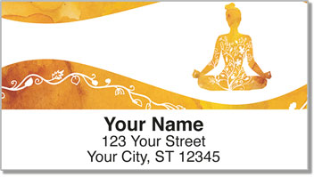 Yoga Pose Address Labels