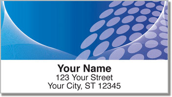 Blue Contempo Address Labels