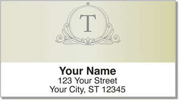 T Monogram Address Labels