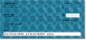 Blue Bubble Pattern Checks