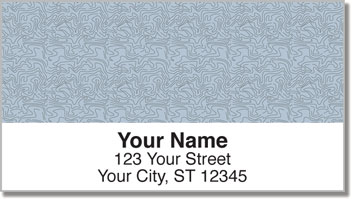 Blue Topographic Address Labels