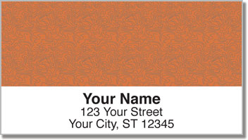 Rust Topographic Address Labels
