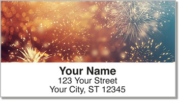 4th of July Fireworks Address Labels