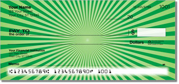 Green Starburst Checks