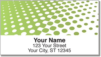 Green Halftone Address Labels